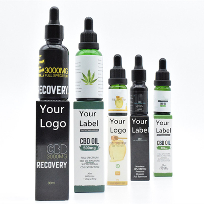 Масло THC спектра CBD ODM OEM широкое свободное для здоровой заботы 500mg 1000mg