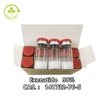 10mg/Bottle 1g/Bottle 10 разливает по бутылкам/коробка 98% Exenatide пудрит Cas 141732-76-5