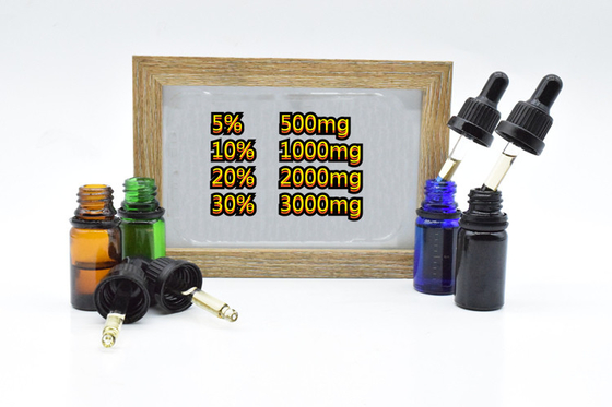 Широкая тревожность спектра уменьшая масло 500mg 1000mg 2000mg CBD сырцовое