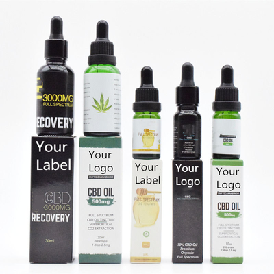 Масло THC спектра CBD ODM OEM широкое свободное для здоровой заботы 500mg 1000mg