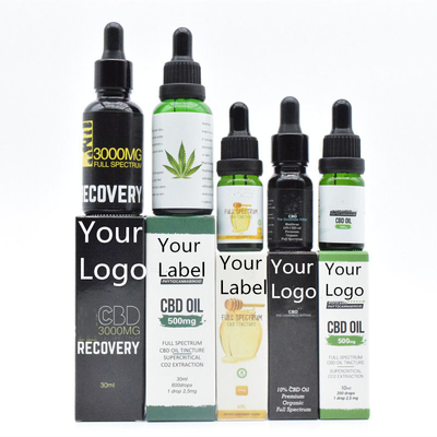 Масло THC спектра CBD ODM OEM широкое свободное для здоровой заботы 500mg 1000mg