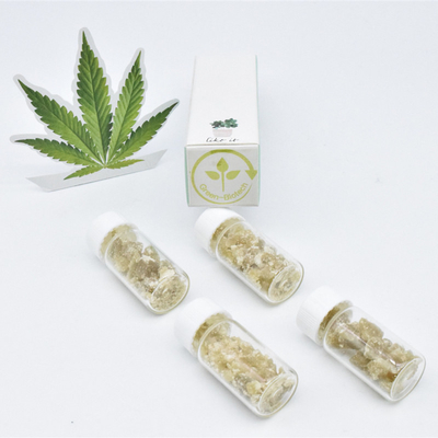 Стеклянная бутылка чистое Cbd крошит органическое уменьшение стресса воска пеньки