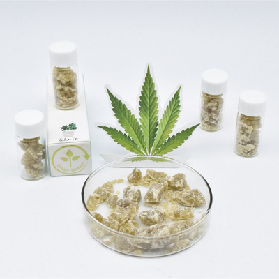 Стеклянная бутылка чистое Cbd крошит органическое уменьшение стресса воска пеньки